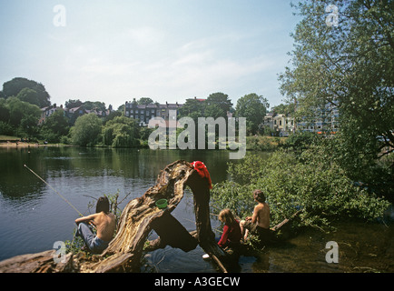 La Valle della Salute un prezioso pocket di case all'interno di Hampstead Heath a Londra del nord Foto Stock