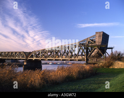 King George quinto ponte sopra il fiume Trento a Keadby in North Lincolnshire Inghilterra Foto Stock