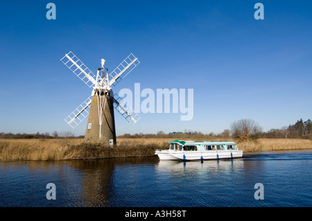 Turf Fen Mill, Norfolk Broads, East Anglia, REGNO UNITO Foto Stock