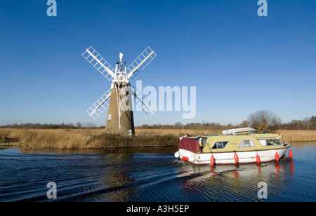 Turf Fen Mill, Norfolk Broads, East Anglia, REGNO UNITO Foto Stock