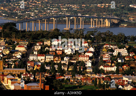 Tasman ponte sul fiume Derwent, città di Hobart stato della Tasmania australia Foto Stock