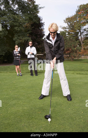 Golf donna Foto Stock