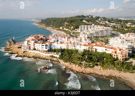 Vista aerea del ROC DE SANT GAIETA IN TARRAGONA Foto Stock