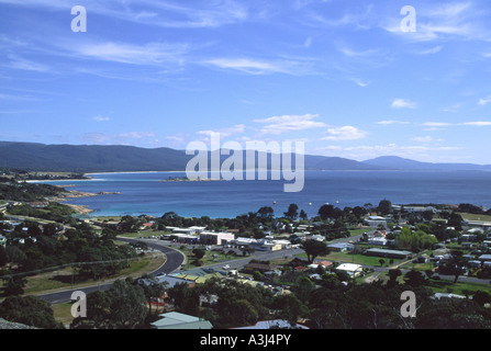 Vista di Stanley dal dado, Tasmania, Australia Foto Stock