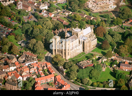 Nella cattedrale di Ripon North Yorkshire Regno Unito vista aerea Foto Stock