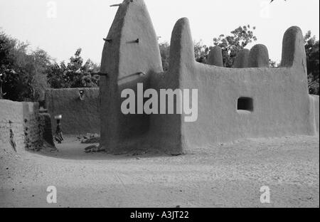 Coperti di fango moschea Mali Africa occidentale Foto Stock