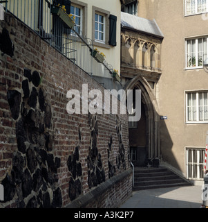 Drei Koenigenpforte an der Kirche Santa Maria im Kapitol in Koeln, Rhein, Renania settentrionale-Vestfalia Foto Stock