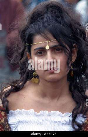 Ragazza zingaresca Foto Stock
