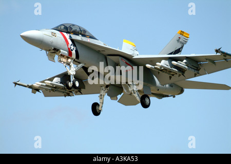 Boeing fa 18F Super Hornet jet US Navy Strike Fighter Foto Stock