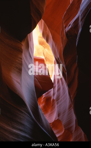 Acqua-arenaria intagliata canyon slot - Antelope Canyon Arizona USA Foto Stock