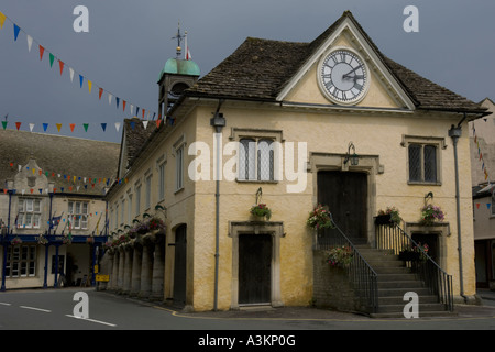 La casa mercato del xvii secolo Tetbury Gloucestershire Inghilterra Luglio 2006 Foto Stock