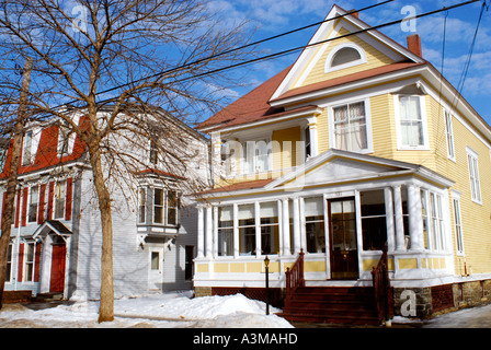 Esempio del canadese casa vittoriana architettura in Fredericton New Brunswick Canada Foto Stock