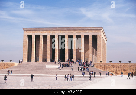 Anti Kabir il mausoleo di Kemal Attaturk in Ankara Turchia Foto Stock