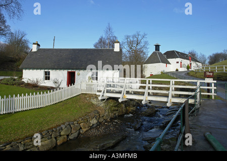 Edradour Scottish Single Malt Whisky Distillery vicino Pitlochry Scozia Scotland Foto Stock