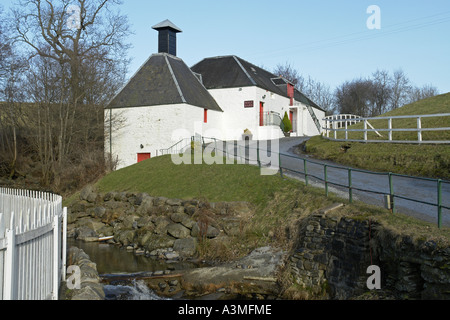 Edradour Scottish Single Malt Whisky Distillery vicino Pitlochry Scozia Scotland Foto Stock