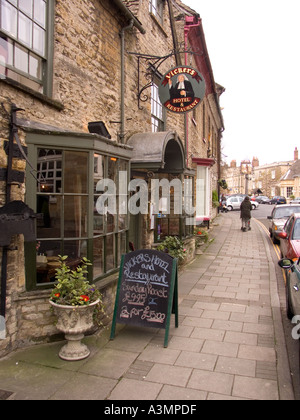 Oxfordshire Woodstock High Street Vickers Hotel e ristorante Foto Stock