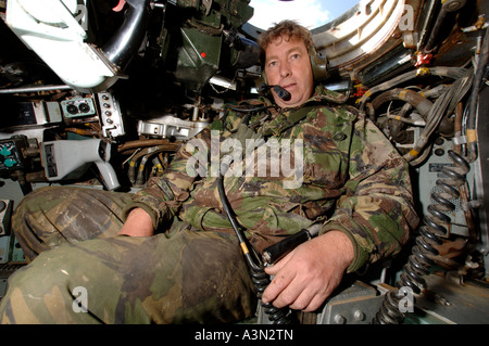 Driver interno Chieftan serbatoio. Cornovaglia Foto Stock