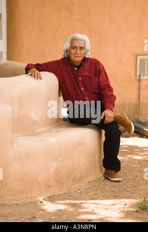 Native American cantastorie dalla cultura dei Pueblo Foto Stock