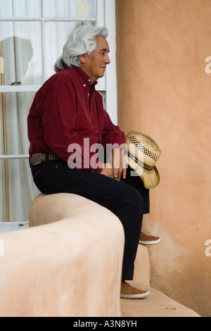 Native American cantastorie dalla cultura dei Pueblo Foto Stock