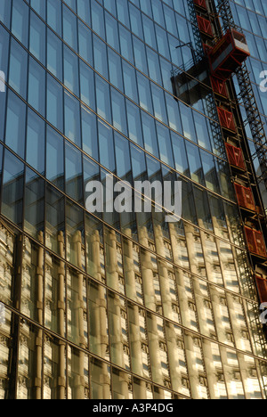 Di nuova costruzione con facciata di vetro Willis Building Lime Street City of London Inghilterra England Foto Stock