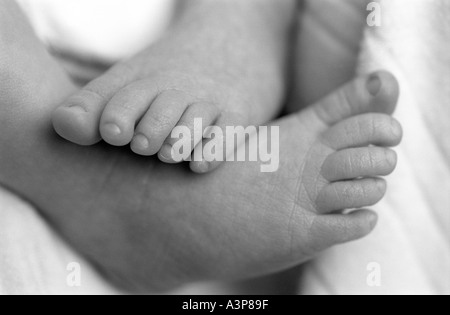 Neonato piedi Foto Stock