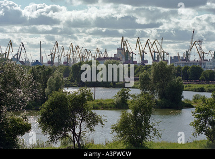 Il porto di Kaliningrad, Russia Foto Stock