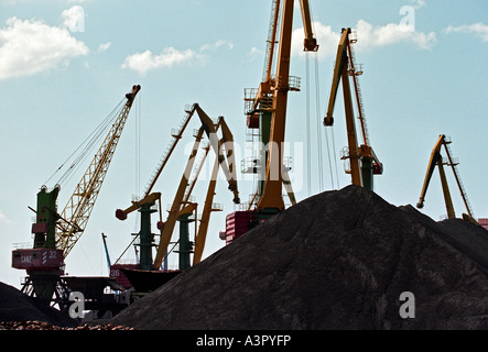 Coal Harbour, Kaliningrad, Russia Foto Stock