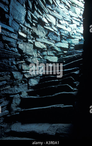 Dun Carloway Broch, nr Callanish, Isola di Lewis Outer Hebrides Highlands e Isole HOMER SYKES Foto Stock