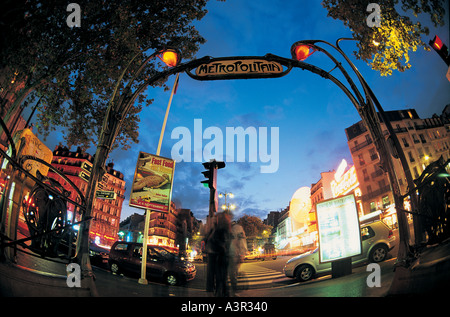 Metro Parigi Francia Foto Stock