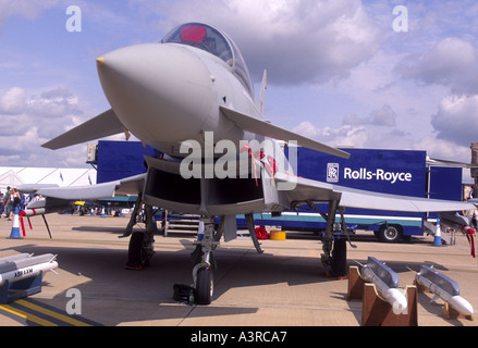 Eurofighter Typhoon T1 sul display statico a RAF Fairford GAV 1082-37 Foto Stock