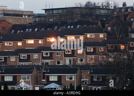 Alloggiamento in Warwick Town Center, Warwickshire, Inghilterra, Regno Unito Foto Stock