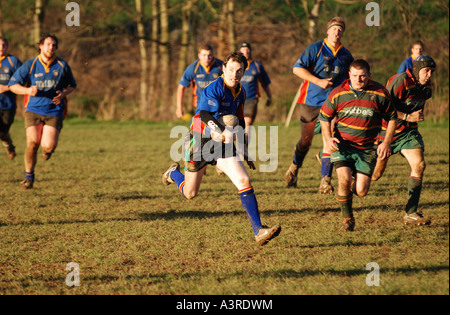 Il Rugby a livello di club, Leamington Spa Warwickshire, Inghilterra, Regno Unito Foto Stock