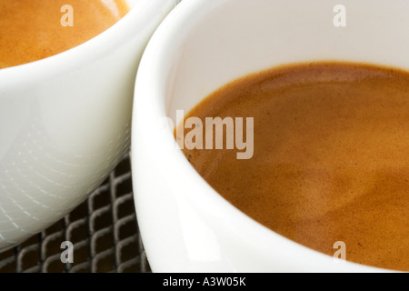 Due tazze di caffè Foto Stock