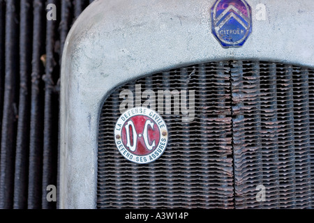 Vecchia citroen acqua radiatore in Lille (Rijssel) (Francia) Foto Stock