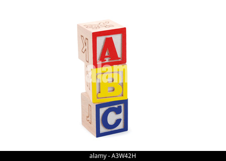 Bambini i blocchi alfabeto Foto Stock