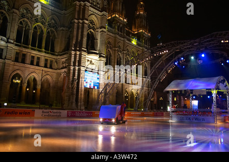 Wiener Eistraum, pattinaggio in Vienna Foto Stock