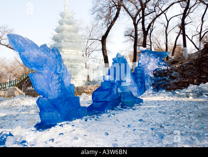 Harbin ice festival, Cina Foto Stock