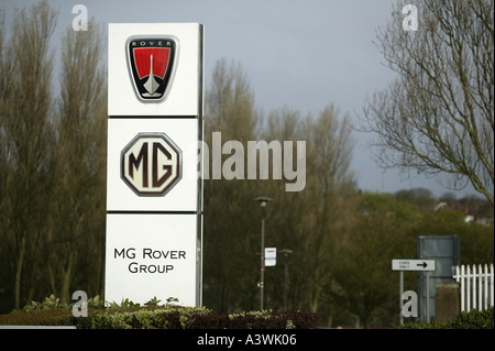 La MG Rover in fabbrica a Longbridge Birmingham REGNO UNITO Foto Stock