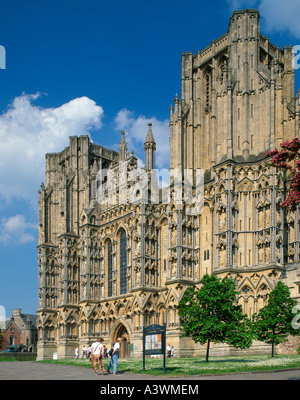Cattedrale di Wells Somerset England Regno Unito Foto Stock