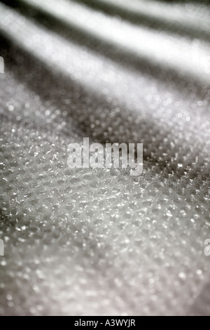 Imballaggi industriali Bubble wrap avvolgimento Foto Stock