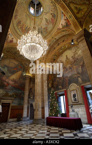 St Georges Hall, Saló de Sant Jordi, Palau de la Generalitat, Barcellona Foto Stock