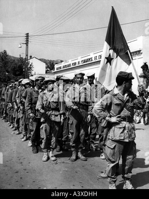 Geografia / viaggio, politica, rivolta dei Cabiliti, soldati ribelli a Tizi Ouzou, 1963, Foto Stock