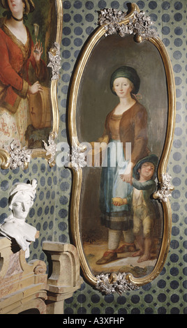 "Belle Arti, Brugger, Andreas, (1737 - 1812), pittura, 'Zitronenverkäuferin', ("Donna vendita di limoni"), circa 1770, nuova pala Foto Stock
