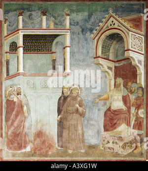 "Francesco di Assisi, circa 1181 - 3.10.1226, Italiano prelato, san, le scene della sua vita, 'Meeting del Sultano in Egitto", fre Foto Stock