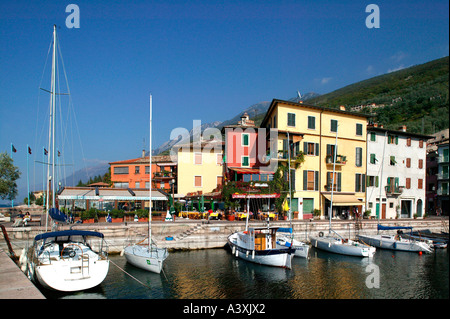 Castelletto di Brenzone sul Lago di Garda Foto Stock