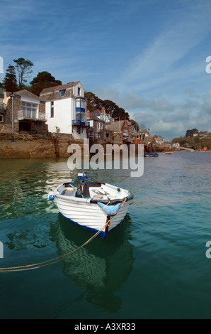 Barca a remi Fowey Cornwall Regno Unito Foto Stock