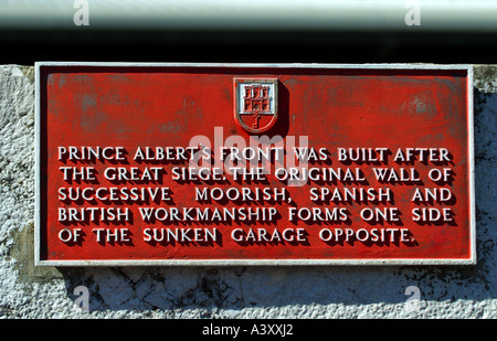 Città di Gibilterra Rocca di Gibilterra gib med islans mediterraneo spagna spansih coloniale britannica europeo Europa CEE UE di viaggio Foto Stock