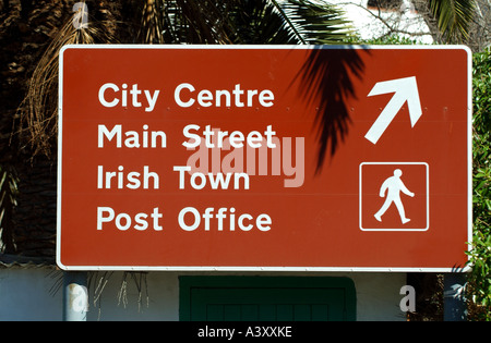 Città di Gibilterra Rocca di Gibilterra gib med islans mediterraneo spagna spansih coloniale britannica europeo Europa CEE UE di viaggio Foto Stock