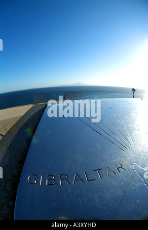 Gibilterra gib Viaggi turismo british spagnolo espana isola città di Gibilterra med mediterraneo europeo Europa CEE UE col colore Foto Stock