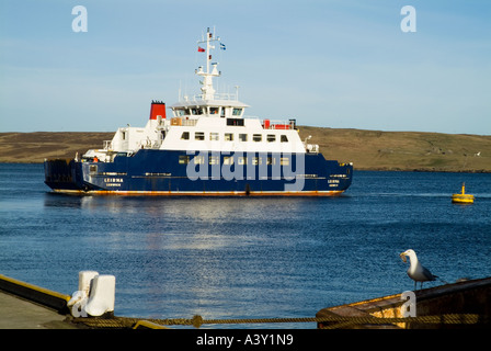 dh Lerwick Porto LERWICK SHETLAND Leirna Lerwick a Bressay traghetto isole interinsulari Foto Stock